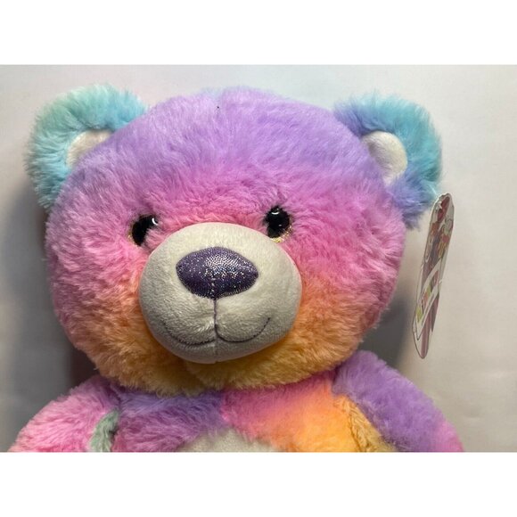Midway Circus Circus Las Vegas bear 12" plush tye dye stuffed animal toy 2019 - Picture 4 of 11